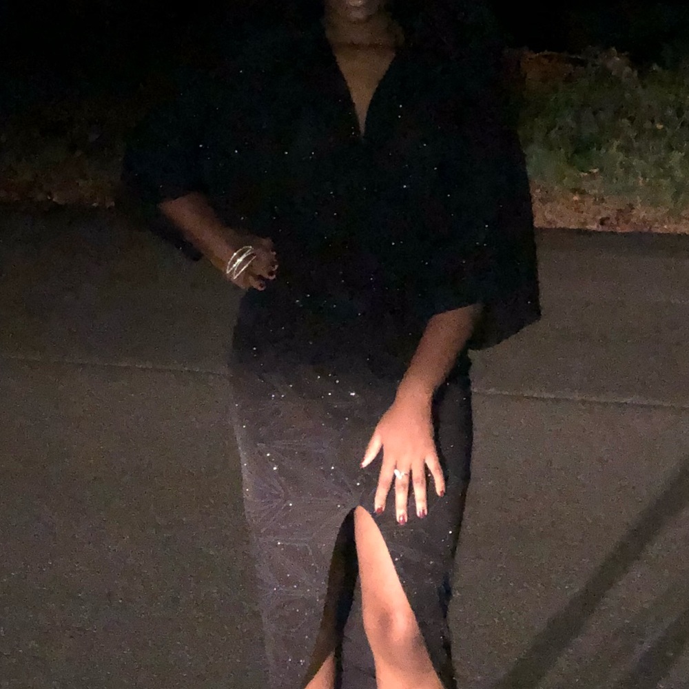Sparkly black dress